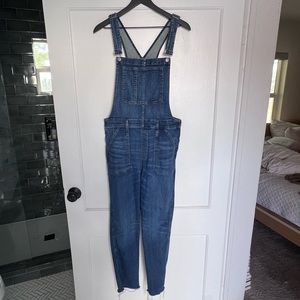Denim overalls from Madewell.